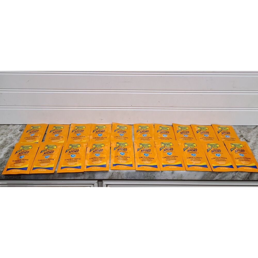 Banana Boat Ultra Sport 20 Packets of SPF 30 Sunscreen